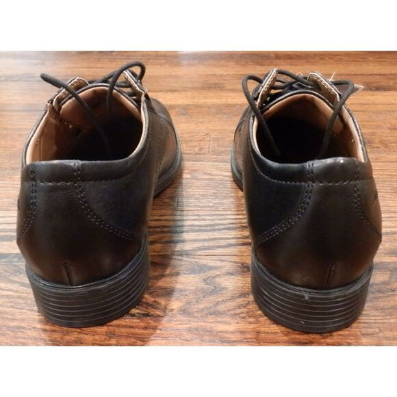 Clarks Collection Whiddon Cap Black Leather Oxford Shoes Men's Size 8.5 NWT - Picture 2 of 5